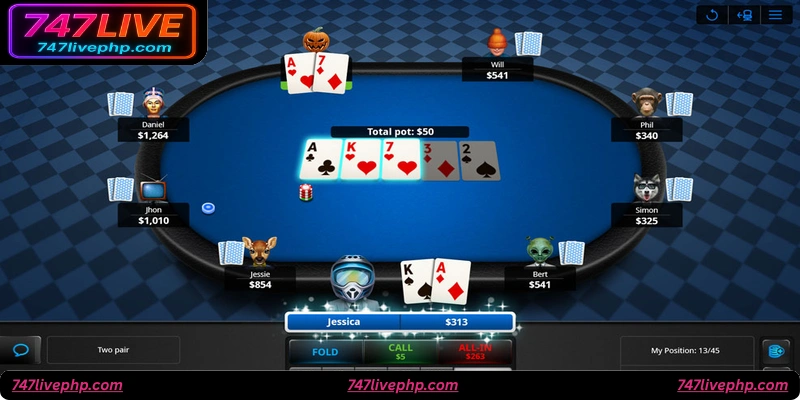 Key Features of 747live Poker